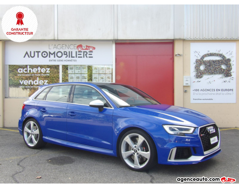 Achat voiture occasion, Auto occasion pas cher | Agence Auto Audi RS3 sportback 2.5 TSI quattro S-tronic Bleu Année 2019 Automatique Essence