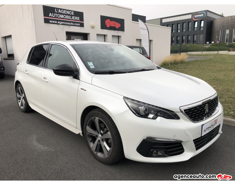 Achat voiture occasion, Auto occasion pas cher | Agence Auto Peugeot 308 II Phase II 1.2 Puretech GPF 130ch GT Line Blanc Année 2018 Manuelle Essence