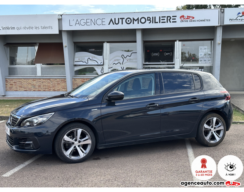 Achat voiture occasion, Auto occasion pas cher | Agence Auto Peugeot 308 BlueHDi  S&S BVM6 Style/Caméra de recul/GPS/Mirror sceen Gris Année 2018 Manuelle Diesel