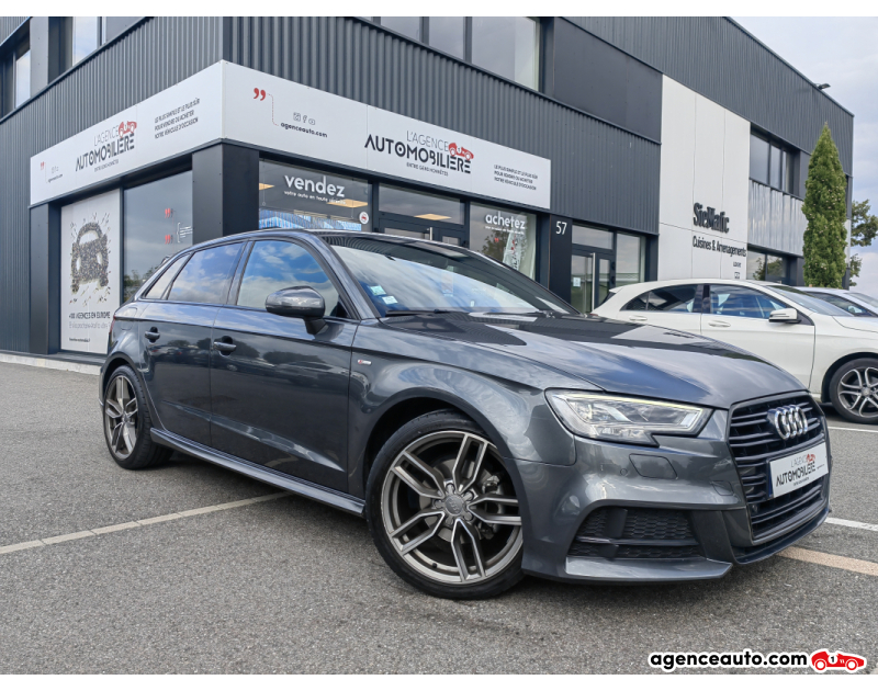 Gebrauchtwagenkauf, Günstige Gebrauchtwagen | Automobilienagentur Audi A3 SPORTBACK 1.5 TFSI 150 S-LINE S-TRONIC VIRTUAL COCKPIT SIÈGES SPORT CUIR ALCANTARA B&amp;O CARPLAY Gris Jahr 2017 Automatique Essence