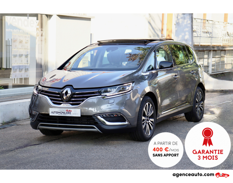 Achat voiture occasion, Auto occasion pas cher | Agence Auto Renault Espace V 1.6 DCI 160 4Control Inital Paris EDC6 (Toit Ouvrant,Cuir,Caméra) Gris Année 2015 Automatique Diesel