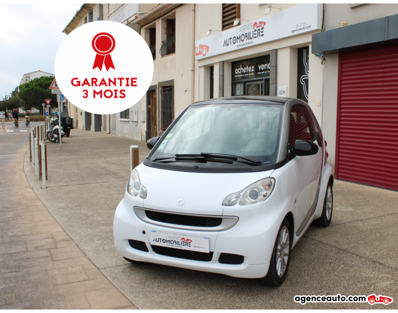 Aankoop Gebruikte Auto, Goedkope Gebruikte Auto | Agence Auto Smart Fortwo Coupé 0.8 54CH Passion ( Entretien complet en concession ) Blanc Jaar 2011 Automatique Diesel