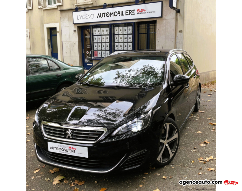 Aankoop Gebruikte Auto, Goedkope Gebruikte Auto | Agence Auto Peugeot 308 SW SW 2.0 BLUEHDI 180 GT EAT6 Noir Jaar 2016 Automatique Diesel