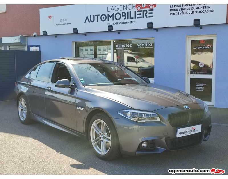Achat voiture occasion, Auto occasion pas cher | Agence Auto Bmw Série 5 F10 530XD LCI 258 M-Sport BVA8 Gris Année 2015 Automatique Diesel