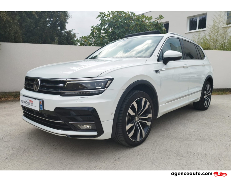 Compra de Coches Usados, Coches Usados Baratos %'|'% Agence Auto Volkswagen Tiguan Allspace Carat Exclusive pack R-line 150ch TDI DSG7 Blanc Año 2019 Automatique Diesel