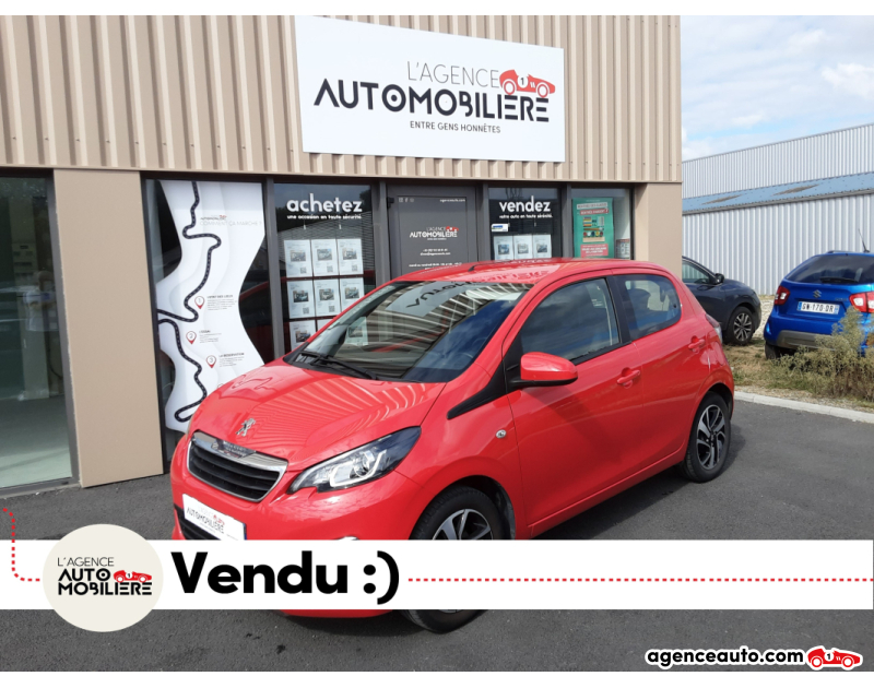 Aankoop Gebruikte Auto, Goedkope Gebruikte Auto | Agence Auto Peugeot 108 1.0 VTi 72 cv ALLURE 5 portes + clim Rouge Jaar 2018 Manuelle Essence