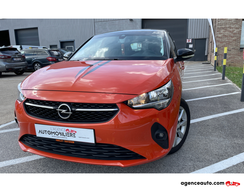 Achat voiture occasion, Auto occasion pas cher | Agence Auto Opel Corsa 1.2 Turbo Elegance  (EU6AP) Garantie 12 mois Programmation 130cv Orange Année 2022 Manuelle Essence