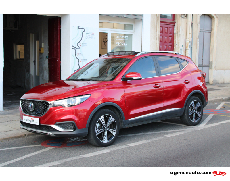 Achat voiture occasion, Auto occasion pas cher | Agence Auto MG ZS ELECTRIC 145 45KWH LUXURY BVA ( Toit ouvrant panoramique, Apple CarPlay, GPS... ) Rouge Année 2020 Automatique Électrique