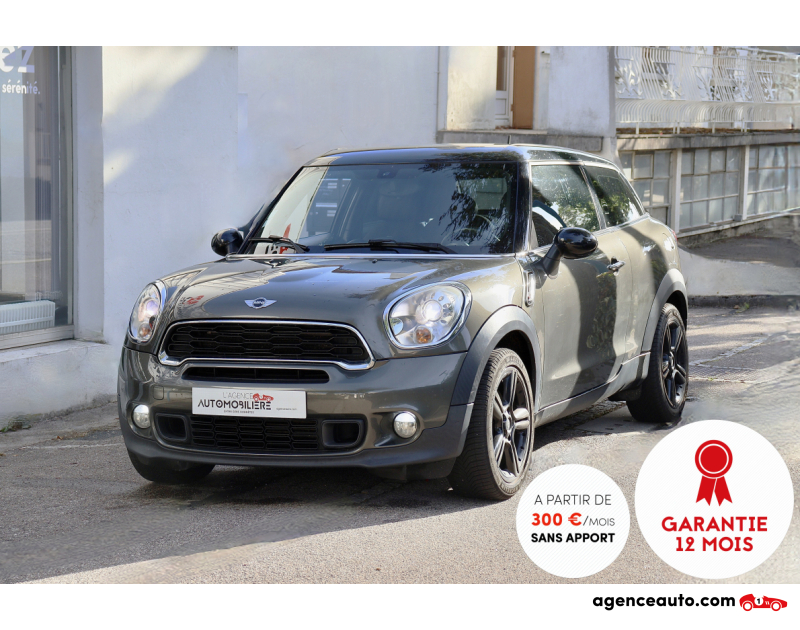 Achat voiture occasion, Auto occasion pas cher | Agence Auto Mini Paceman Cooper S 1.6 i 184 BVA8 3P (GPS,Radars,Palettes au Volant) Gris Année 2013 Automatique Essence