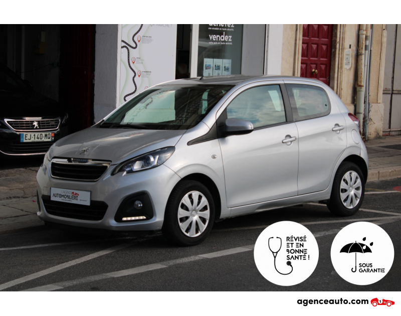 Gebrauchtwagenkauf, Günstige Gebrauchtwagen | Automobilienagentur Peugeot 108 1.0 VTI 70 ACTIVE ETG BVA (Clim, CritAir 1,..) Argent Jahr 2014 Automatique Essence