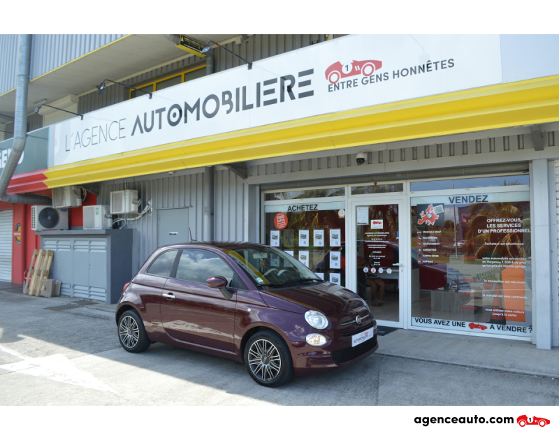 Achat voiture occasion, Auto occasion pas cher | Agence Auto Fiat 500 1.0 70ch BSG S&S Dolcevita Mauve Année 2021 Manuelle Essence