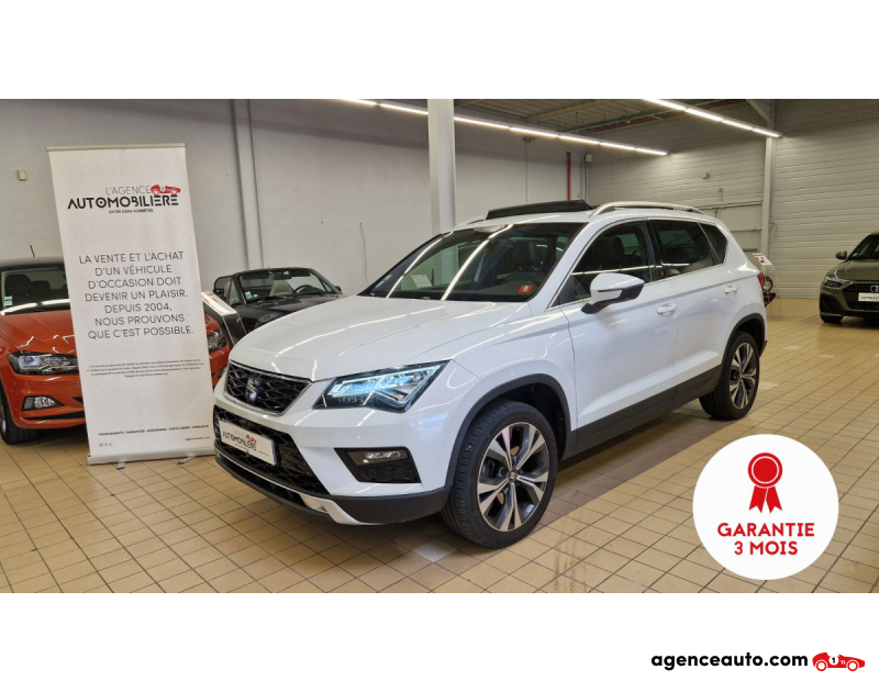 Achat voiture occasion, Auto occasion pas cher | Agence Auto Seat Ateca Seat ATECA 1.4 ECOTSI 150CH ACT START&STOP XCELLENCE DSG TOE ATTELAGE ELEC Blanc Année 2018 Automatique Essence