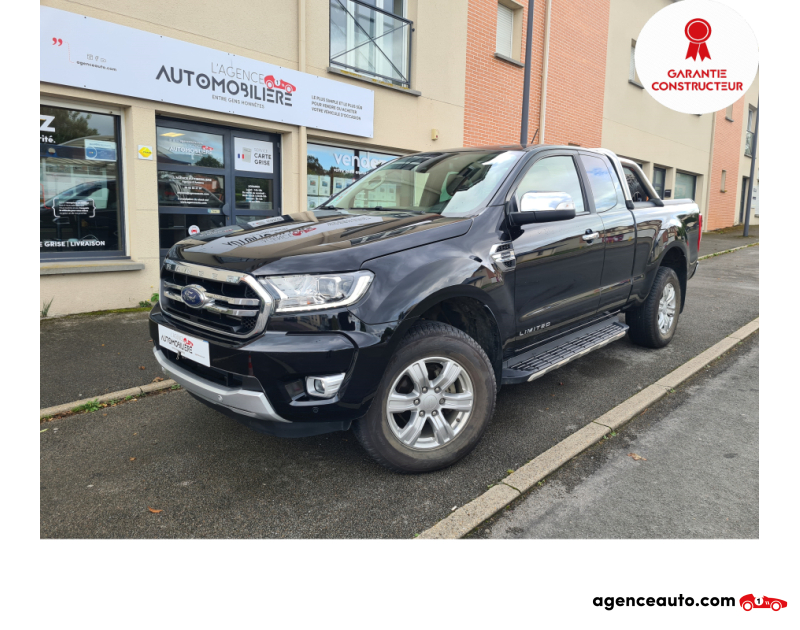 Achat voiture occasion, Auto occasion pas cher | Agence Auto Ford Ranger III  2.0 214 SUPER CABINE LIMITED AUTO Noir Année 2021 Automatique Diesel