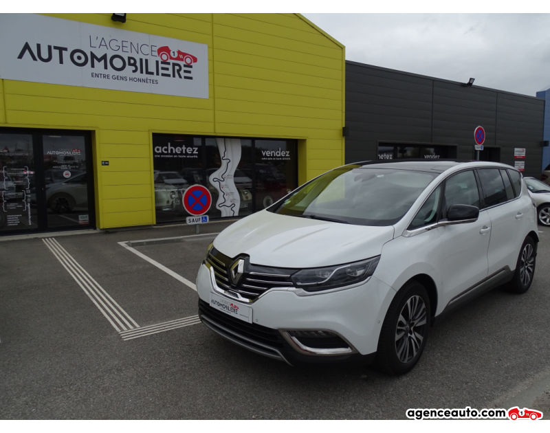 Achat voiture occasion, Auto occasion pas cher | Agence Auto Renault Espace 1.6L dCi 160 Energy Twin Turbo Initiale Paris EDC Blanc Année 2017 Automatique Diesel