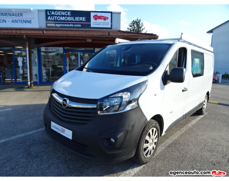 Achat voiture occasion, Auto occasion pas cher | Agence Auto Opel Vivaro CABINE APPROFONDIE 1.6 CDTI 120 BI-TURBO L2H1 K2900 ECOFLEX PACK PLUS CLIM START-STOP Blanc Année 2017 Manuelle Diesel