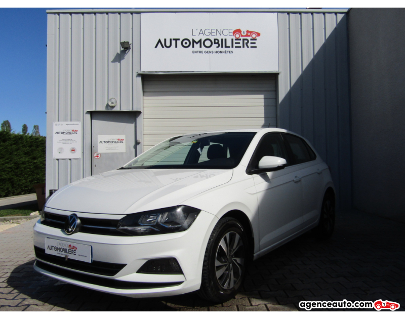 Achat voiture occasion, Auto occasion pas cher | Agence Auto Volkswagen Polo 1.0 TSI 95CV DSG 7 LOUNGE BVA Blanc Année 2021 Automatique Essence