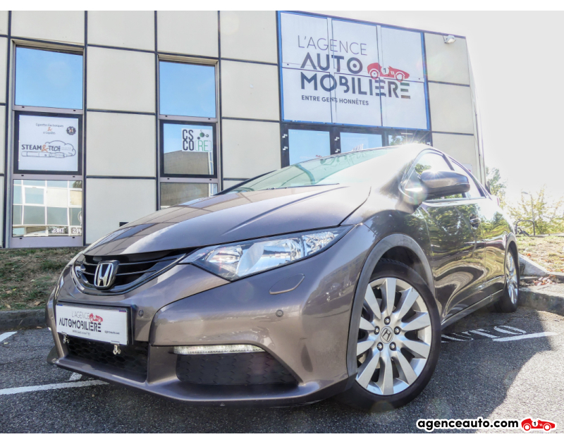 Aankoop Gebruikte Auto, Goedkope Gebruikte Auto | Agence Auto Honda Civic 1.8 IVTEC 140 BVA Marron Jaar 2012 Automatique Essence