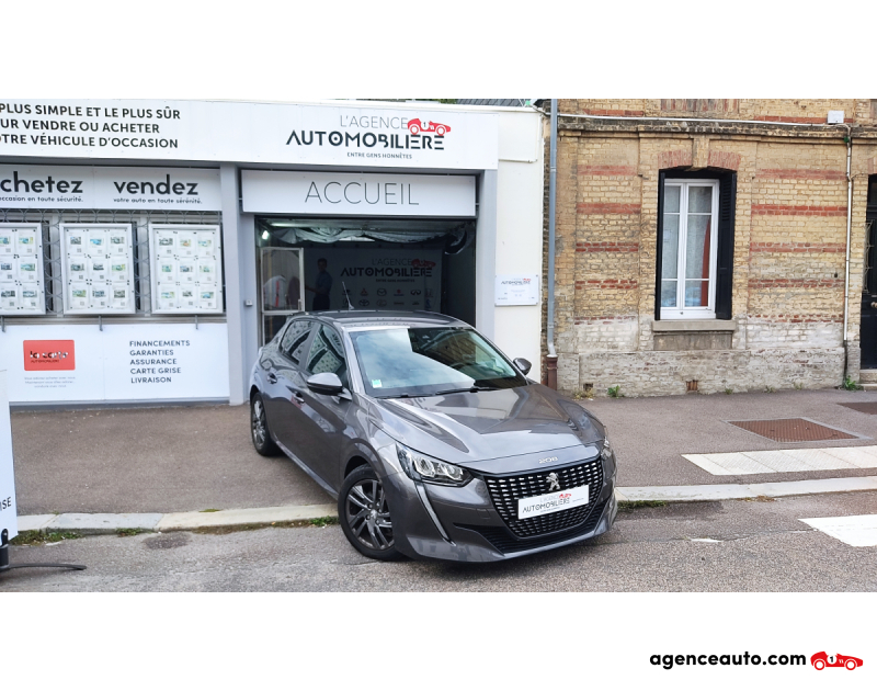 Achat voiture occasion, Auto occasion pas cher | Agence Auto Peugeot 208 II (P21) 5 Portes 1.2 PureTech 12V EAT8 S&S 100 cv Boîte auto STYLE Gris Année 2021 Automatique Essence