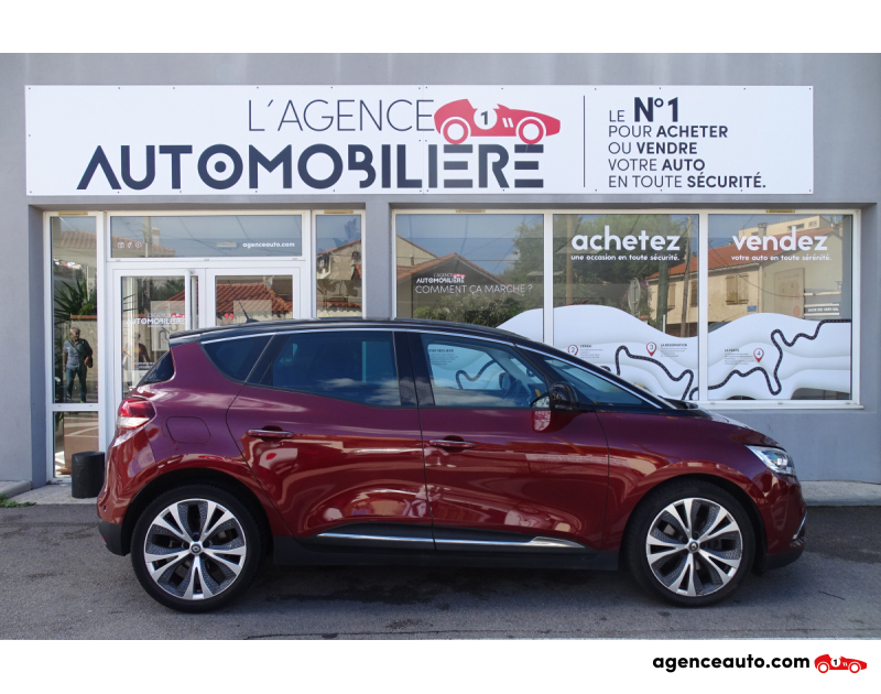 Achat voiture occasion, Auto occasion pas cher | Agence Auto Renault Scenic 1.5 DCI 110 CV INTENS 1er Main Rouge Année 2017 Manuelle Diesel