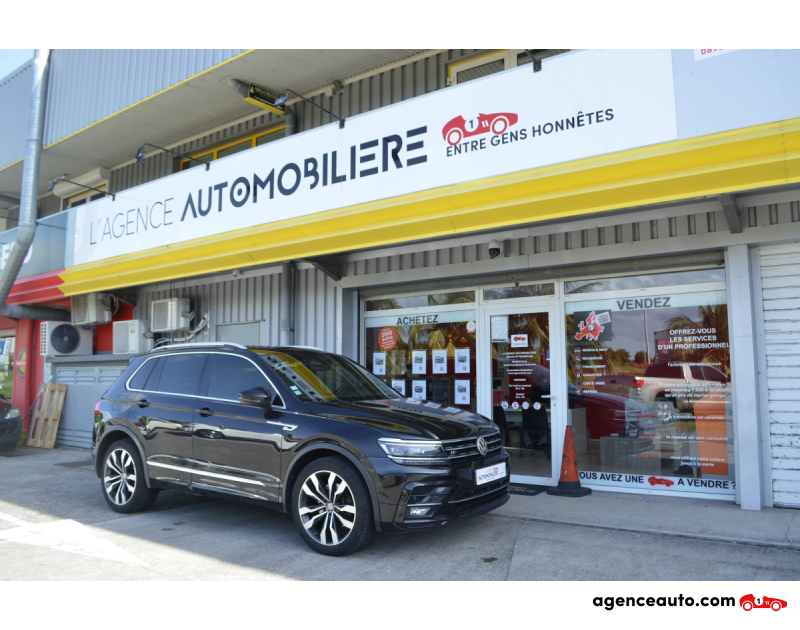 Achat voiture occasion, Auto occasion pas cher | Agence Auto Volkswagen Tiguan 2.0 BI-TDI 240ch Carat Exclusive 4Motion DSG7 Noir Année 2018 Automatique Diesel