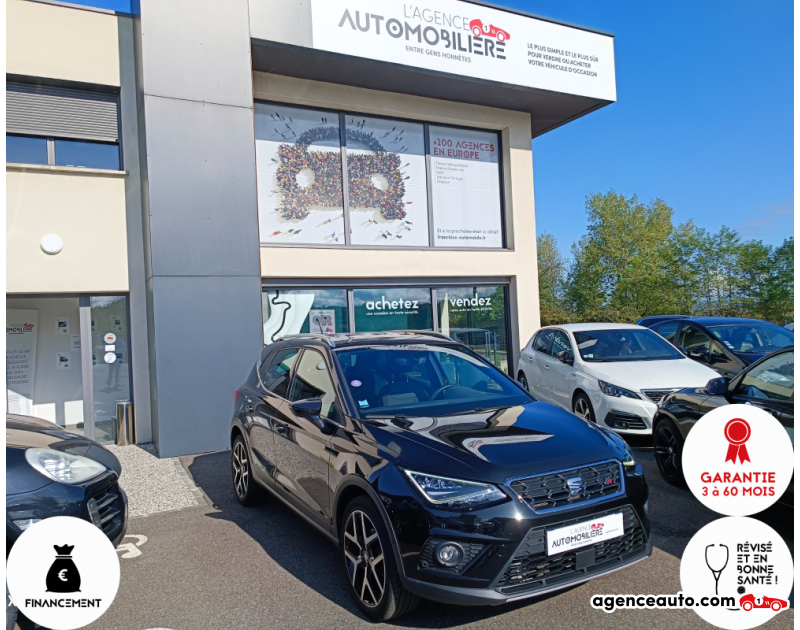 Aankoop Gebruikte Auto, Goedkope Gebruikte Auto | Agence Auto Seat Arona 1.0 i TSi 110 cv FR Noir Jaar 2021 Manuelle Essence
