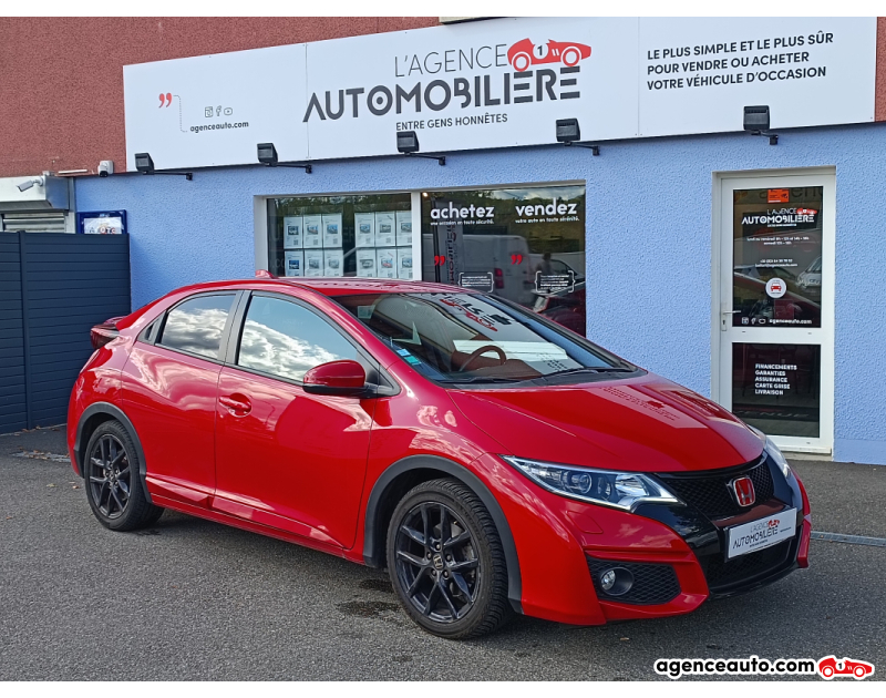 Achat voiture occasion, Auto occasion pas cher | Agence Auto Honda Civic 1.6 i-DTEC 120ch Sport Navi Rouge Année 2016 Manuelle Diesel