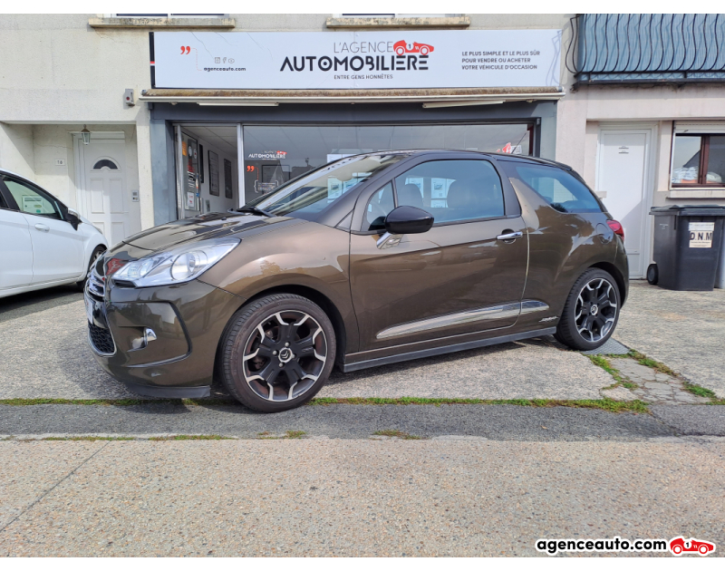 Achat voiture occasion, Auto occasion pas cher | Agence Auto Citroen DS3 1,4 VTi 95cv Airdream SPORT CHIC - CUIR Marron Année 2012 Manuelle Essence