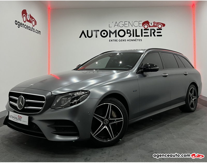 Achat voiture occasion, Auto occasion pas cher | Agence Auto Mercedes Classe E Break CLASSE E BREAK AMG-LINE 300 DE HYBRIDE 306CV 9G-TRONIC AFF TETE HAUTE/CUIR CHAUF/CAMERA 360/ATTELAGE Gris Année 2020 Automatique Hybride