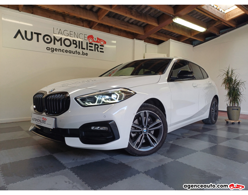 Achat voiture occasion, Auto occasion pas cher | Agence Auto Bmw Série 1 118iA Sportline 136Ch Boite DGK7/ Garantie Bmw Premium Selection 09/24 Blanc Année 2021 Automatique Essence