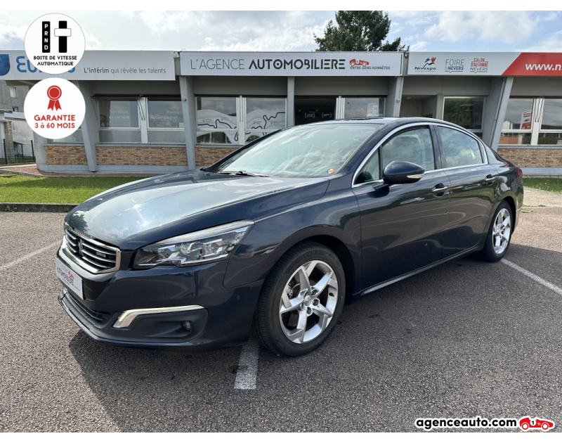 Aankoop Gebruikte Auto, Goedkope Gebruikte Auto | Agence Auto Peugeot 508 2.0 BlueHDi 180ch FAP Féline EAT6/Pack Cuir Sport Nappa intégral Bleu Jaar 2015 Automatique Diesel