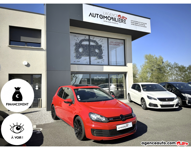 Achat voiture occasion, Auto occasion pas cher | Agence Auto Volkswagen Golf GTI 2.0 TFSI 211CV DSG6 Rouge Année 2010 Automatique Essence