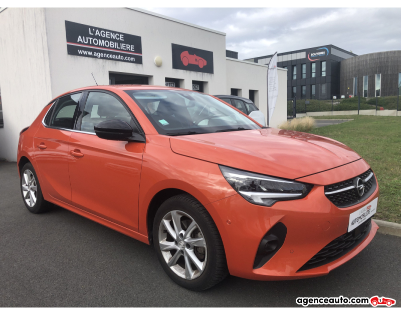 Achat voiture occasion, Auto occasion pas cher | Agence Auto Opel Corsa 1.2 i 12V Turbo S&S 100ch Elegance Orange Année 2020 Manuelle Essence