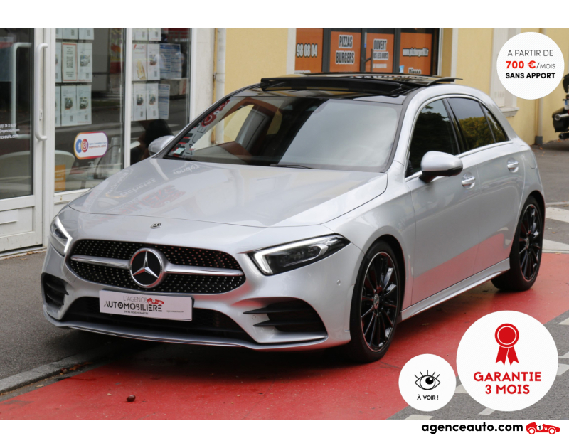 Achat voiture occasion, Auto occasion pas cher | Agence Auto Mercedes Classe A 200i 163 AMG LINE 7G-DCT (Origine FR, LED, TO) Gris Année 2018 Automatique Essence