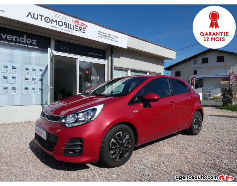 Achat voiture occasion, Auto occasion pas cher | Agence Auto Kia Rio 1.2 85 ACTIVE Rouge Année 2015 Manuelle Essence