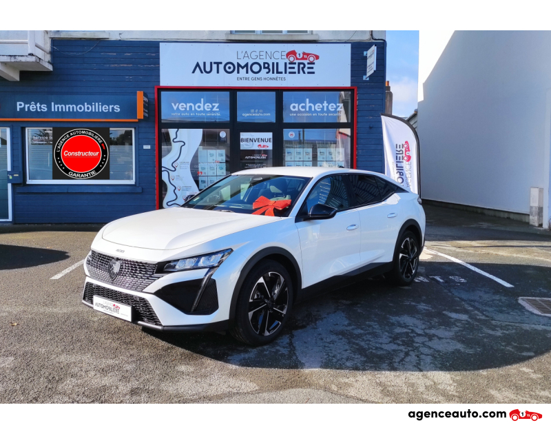 Achat voiture occasion, Auto occasion pas cher | Agence Auto Peugeot 408 1.2 130cv EAT8 ALLURE PACK (Faible KM) Blanc Année 2023 Automatique Essence