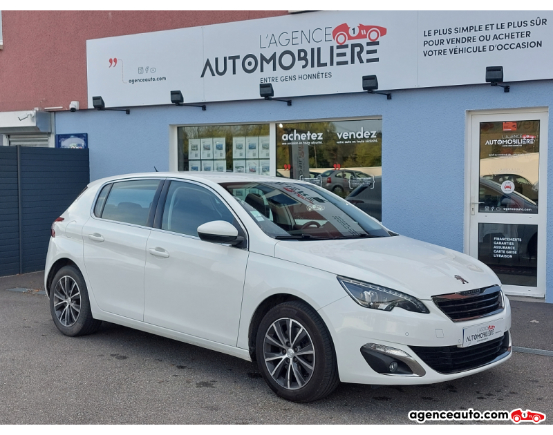 Achat voiture occasion, Auto occasion pas cher | Agence Auto Peugeot 308 1.6 THP 155 ALLURE 2EME MAIN Blanc Année 2014 Manuelle Essence