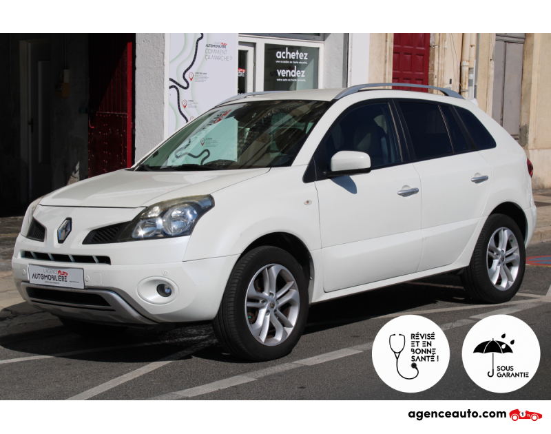 Achat voiture occasion, Auto occasion pas cher | Agence Auto Renault Koleos 2.0 DCI 150 BOSE WHITE EDITION 4X4 (GPS, radar AV et AR, son BOSE,..) Blanc Année 2010 Manuelle Diesel
