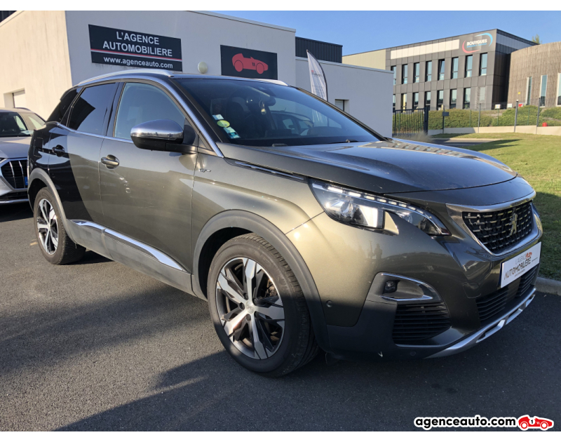 Achat voiture occasion, Auto occasion pas cher | Agence Auto Peugeot 3008 II 2.0 BlueHDi EAT6 S&S 180ch BVA | GT Vert Année 2017 Automatique Diesel