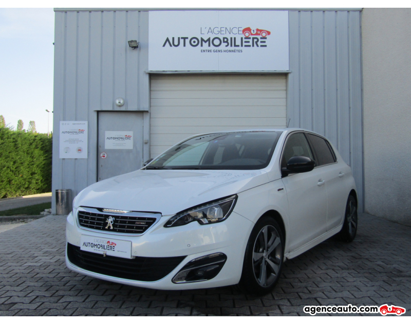 Achat voiture occasion, Auto occasion pas cher | Agence Auto Peugeot 308 1.2 e-THP 130 cv Boîte auto FINITION GT LINE. Blanc Année 2015 Automatique Essence