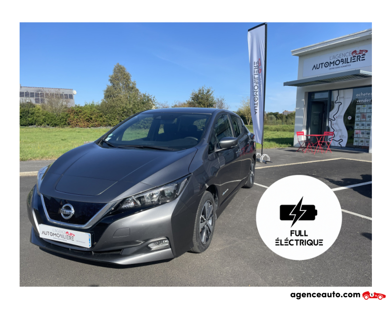Achat voiture occasion, Auto occasion pas cher | Agence Auto Nissan Leaf 150 122 PPM 40KWH ACENTA Gris Année 2020 Automatique Électrique