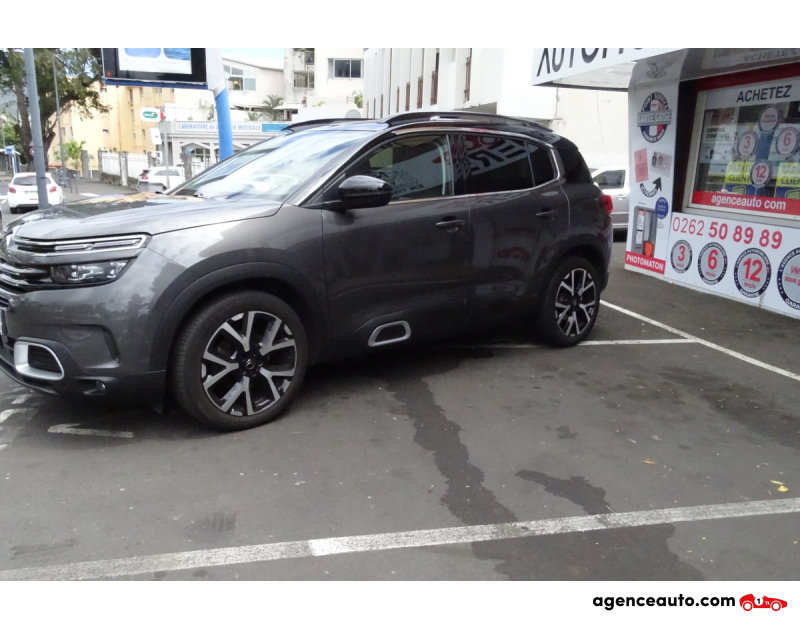 Achat voiture occasion, Auto occasion pas cher | Agence Auto Citroen C5 Aircross 1.5 BLUEHDI 130 S&S SHINE PACK EAT8 Gris Année 2021 Automatique Diesel