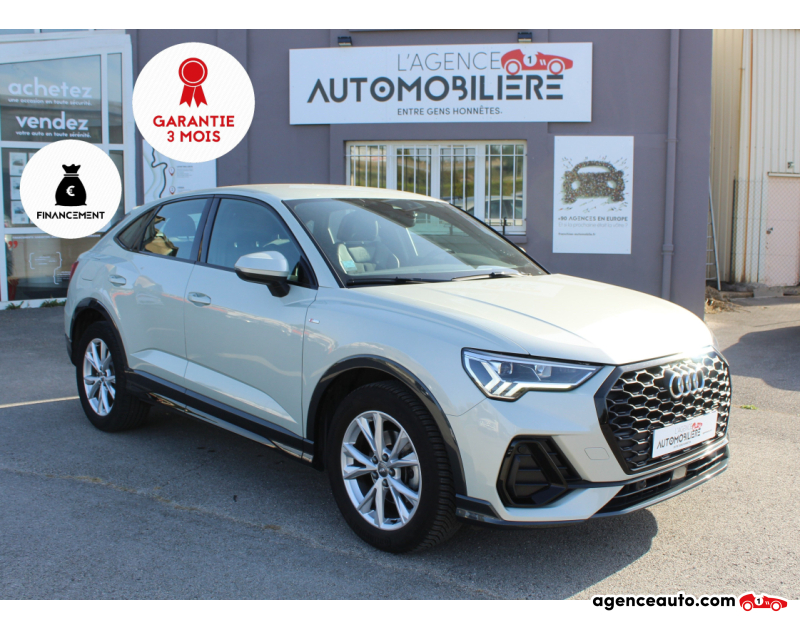 Achat voiture occasion, Auto occasion pas cher | Agence Auto Audi Q3 Sportback 150 CV - 2.0 - S LINE - S TRONIC  - SUIVI AUDI Argent Année 2020 Automatique Diesel