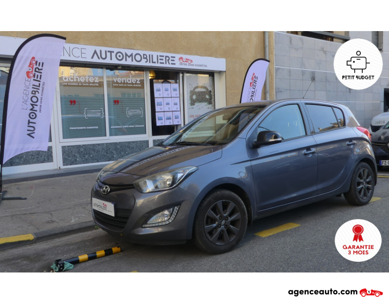 Achat voiture occasion, Auto occasion pas cher | Agence Auto Hyundai i20 I 5 Portes Phase 2 1.2 i 16V 85 cv Gris Année 2015 Manuelle Essence