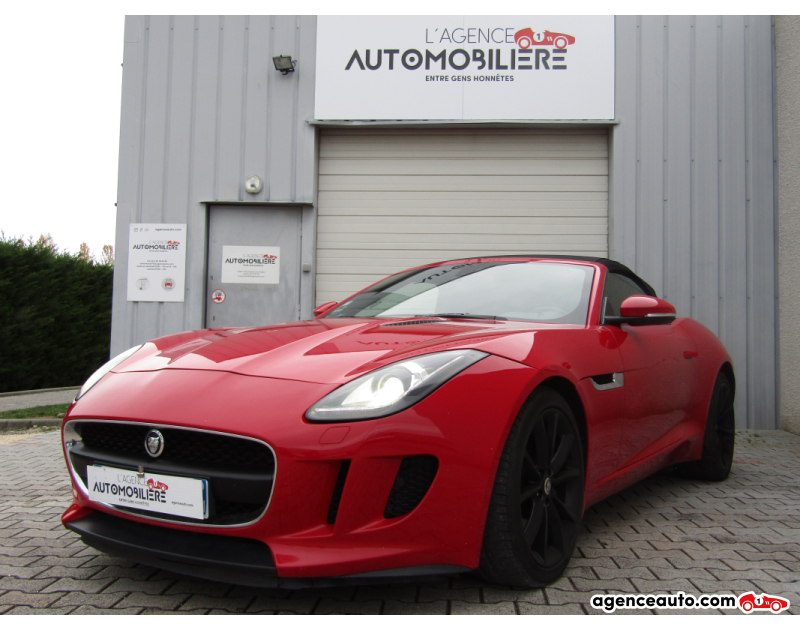 Achat voiture occasion, Auto occasion pas cher | Agence Auto Jaguar F-Type 3.0l turbo 340CV BVA Rouge Année 2014 Automatique Essence