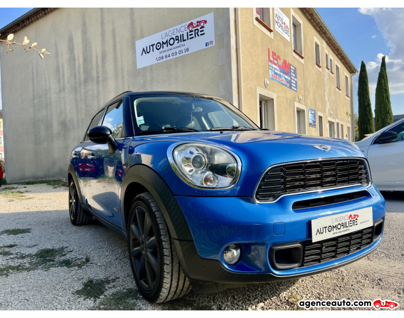 Achat voiture occasion, Auto occasion pas cher | Agence Auto Mini Countryman Countryman Cooper S 1.6 i 16V Turbo ALL4 Steptronic 184 cv Boîte auto Bleu Année 2010 Automatique Essence