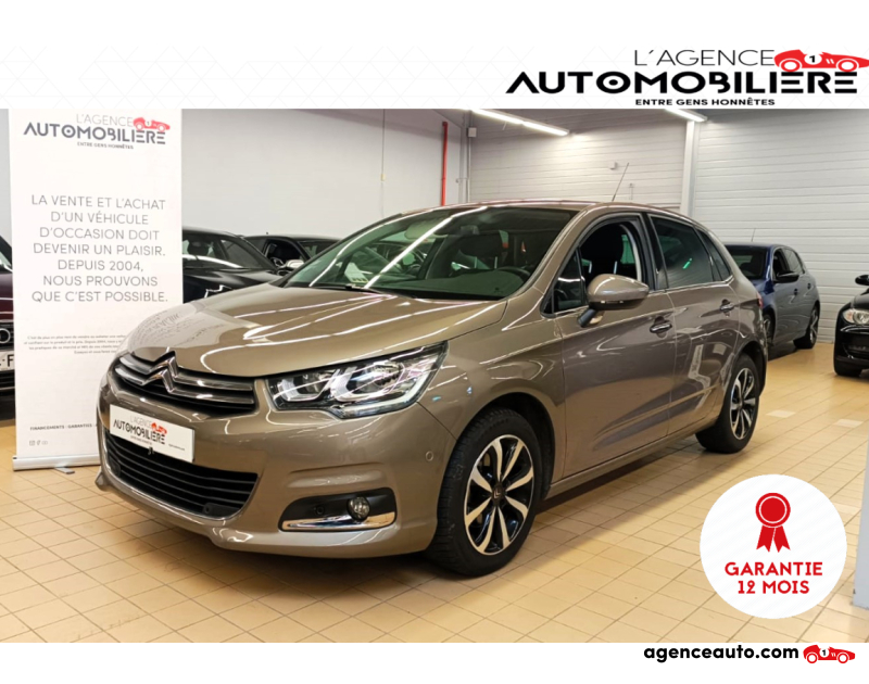 Compra de Coches Usados, Coches Usados Baratos %'|'% Agence Auto Citroen C4 1.6 BLUEHDI 120 MILLENIUM EAT BVA START-STOP Marron Año 2017 Automatique Diesel