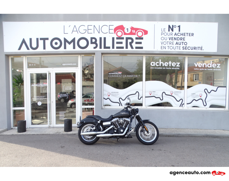 Achat voiture occasion, Auto occasion pas cher | Agence Auto Harley Davidson Dyna Street Bob FXDBI 1450 CC 73 CV Noir Année 2006 Manuelle Essence
