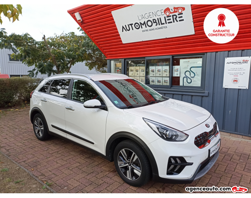 Gebrauchtwagenkauf, Günstige Gebrauchtwagen | Automobilienagentur Kia Niro 1.6 HYBRID GDI 141 H 105 HEV ACTIVE DCT Blanc Jahr 2020 Automatique Hybride