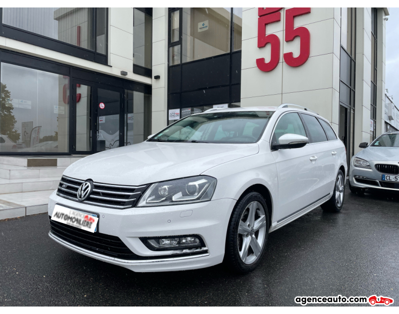 Achat voiture occasion, Auto occasion pas cher | Agence Auto Volkswagen Passat SW VII 2.0 TDI 140 FAP BLUEMOTION TECHNOLOGY DESIGN EDITION DSG6 Blanc Année 2013 Automatique Diesel