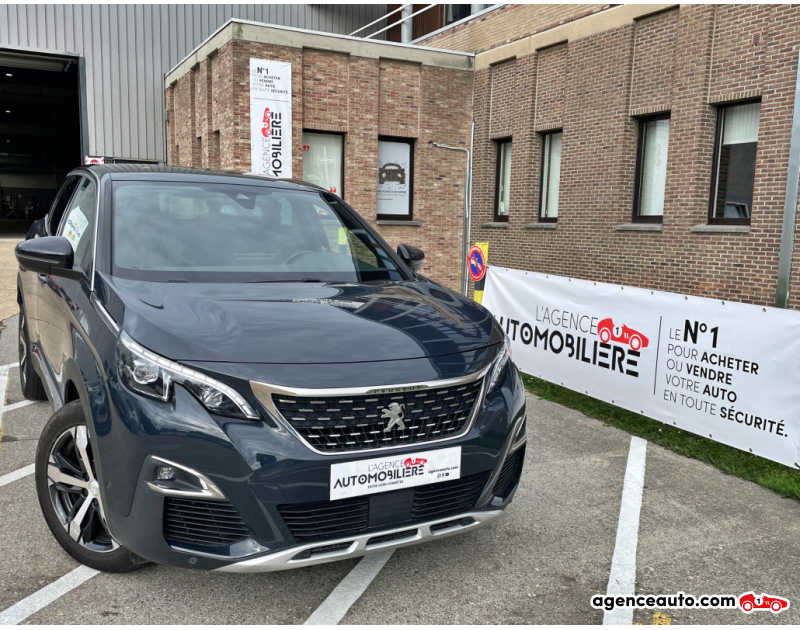 Achat voiture occasion, Auto occasion pas cher | Agence Auto Peugeot 3008 1.2 PURETECH 130 GT LINE Automatique Garantie 12 mois Gris Année 2019 Automatique Essence